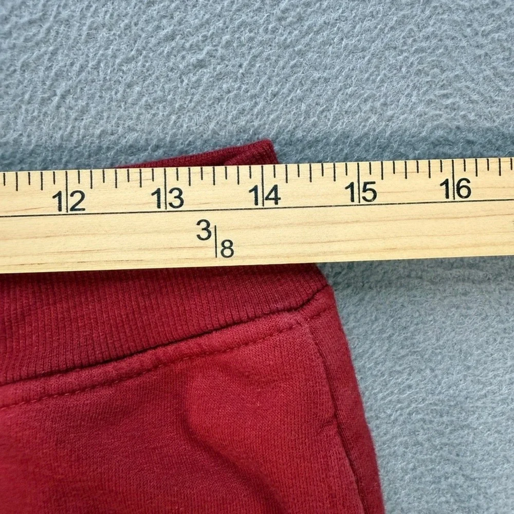 True Religion Jogger Sweatpants Tapered Fleece XL Red Horseshoe Logo Athletic